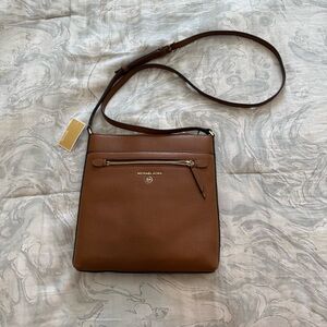 Michael Kors Brown Leather Crossbody Bag